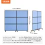 Akustisk rumdeler Skillevægspanel Privacy Screen 2 Pack Indigo