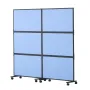 Akustisk rumdeler Skillevægspanel Privacy Screen 2 Pack Indigo