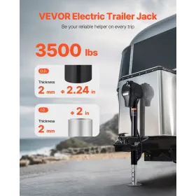 Electric Trailer Jack 3500 lbs Power Tongue Jack til RV Trailer & Camper