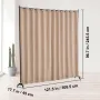 Room Divider, Portable Panel Room Divider with Wheels Curtain Divider Stand, Freestanding Room Divider Privacy Screen for Office