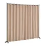 Room Divider, Portable Panel Room Divider with Wheels Curtain Divider Stand, Freestanding Room Divider Privacy Screen for Office