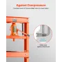 Hydraulic Shop Press, 20 T H-Frame Shop Press with Press Plate & Triangular Support, Stable Garage Floor Adjustable Hydraulic Pr