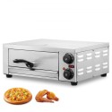 Electric Countertop Pizza Oven 12" 1500W Adjustable Temp 0-120Min Timer