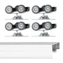 Bypass Door Hardware 5ft Bypass Closet Door Track Kit til 2