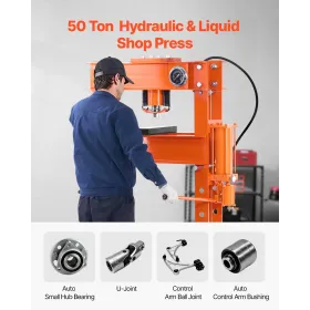50 T Hydraulic Shop Press Hydraulic Press with Press Plate for Bending