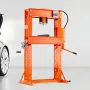 Hydraulic Shop Press, 50 T H-Frame Pneumatic Shop Press with Press Plate & Triangular Support, Stable Garage Floor Adjustable Hy