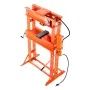 Hydraulic Shop Press, 50 T H-Frame Pneumatic Shop Press with Press Plate & Triangular Support, Stable Garage Floor Adjustable Hy