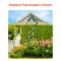 Garden Trellis for Climbing Plants, 60 x 15 in, Rustproof Metal Garden Flower Trellis, Outdoor Climbing Rose Trellis Cucumbers S