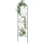 Garden Trellis for Climbing Plants, 60 x 15 in, Rustproof Metal Garden Flower Trellis, Outdoor Climbing Rose Trellis Cucumbers S