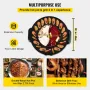 2 in 1 Electric Grill and Hot Pot, 2200W BBQ Pan Grill and Hot Pot, Multifunctional Teppanyaki Grill Pot with Dual Temp Control,