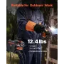 MIG Welder, 130Amp Synergic Mig Welding Machine, Gasless Flux Core Welder Machine, Portable Mig Welder with IGBT Inverter Techno