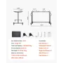 Folding Chair Rack, 400 LBS Capacity, Heavy-duty Chair Cart for 42 Chairs or 12 Tables, Multi-Function Chair Storage Dolly with 