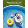 18-ft Round Above Ground Pool Liner, Overlap Pool Liners, Standard Gauge Vinyl, 48-to-54inch Wall Height, Designed for Steel Sid