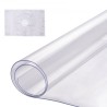 PVC Table Protector 16x32 Inch Clear Plastic Desk Protector 1.5mm Thick