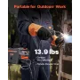 MIG Welder, 130A Synergic Mig Welding Machine, 2-in-1 Gas MIG/Gasless Flux Core MIG Multi-Process Welder Machine, Portable Mig W