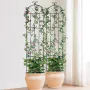 Garden Trellis for Climbing Plants, 87 x 20 in, 2 Packs Rustproof Metal Garden Flower Trellis, Outdoor Climbing Rose Trellis Cuc