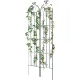 Garden Trellis for Climbing Plants, 87 x 20 in, 2 Packs Rustproof Metal Garden Flower Trellis, Outdoor Climbing Rose Trellis Cuc