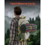 Uld camping tæppe 64 "x 88" varm til camping vandreture -tekstur