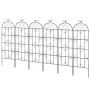 Garden Trellis for Climbing Plants, 71 x 20 in, 6 Packs Rustproof Metal Garden Flower Trellis, Outdoor Climbing Rose Trellis Cuc