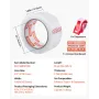 Clear Packing Tape, 3 inches Core, 6 Rolls 1.88 Inches x 65 Yards Packing Tape with Dispenser, 2.7 Mil Heavy Duty Packaging Tape