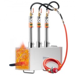 Portable Propane Forge 3 Burner Farrier Forge 2600â„‰ Knife Metal Square