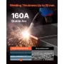 MIG Welder 160A Welding Machine 4-in-1 Gas/Flux Core MIG/Stick/Lift TIG