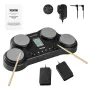 Electric Drum Set Tablet 4 Pads 163 Sounds Headphone Jack
