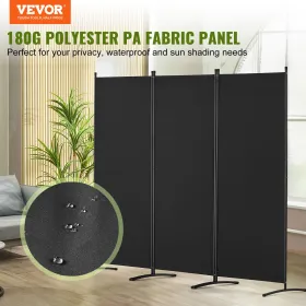 Room divider 3-panel foldning privatlivsskærm
