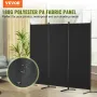 Room divider 3-panel foldning privatlivsskærm