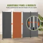 Room Divider, 4 Panel Room Dividers and Folding Privacy Screens, Fabric Partition Room Dividers for Office, Bedroom, Dining Room