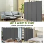 Room divider 4-panel foldning privatlivsskærm stof partition