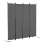 Room divider 4-panel foldning privatlivsskærm stof partition