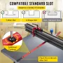 Miter Gauge, 457 mm(18") Table Saw Miter Gauge, Precision Miter Saw Fence with Laser Marking Scale, Aluminum Table Saw Sled with