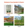 Garden Trellis for Climbing Plants, 87 x 20 in, 4 Packs Rustproof Metal Garden Flower Trellis, Outdoor Climbing Rose Trellis Cuc