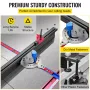 Miter Gauge, 457 mm(18") Table Saw Miter Gauge, Precision Miter Saw Fence with Laser Marking Scale, Aluminum Table Saw Sled with