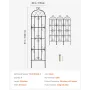 Garden Trellis for Climbing Plants, 87 x 20 in, 4 Packs Rustproof Metal Garden Flower Trellis, Outdoor Climbing Rose Trellis Cuc