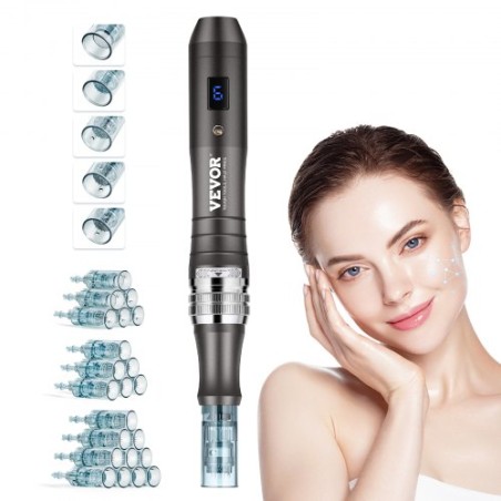 Professional Microneedling Pen 6-Speed Electric Beauty Pen with 22 Needles