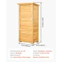 Outdoor Storage Shed, Large Wooden Outside Storage Shed, Oversize Garden Tool Shed with Metal Frame, Shelves, Floor, Waterproof 