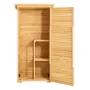 Outdoor Storage Shed, Large Wooden Outside Storage Shed, Oversize Garden Tool Shed with Metal Frame, Shelves, Floor, Waterproof 