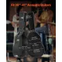 Acoustic Guitar Hard Case 43.31 in / 110 cm With Lock And Keys for Acoustic Guitar