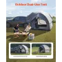SUV Tent for Camping, 8FT L x 8FT W, Waterproof PU2000mm Spacious Double Layer Design for 5-8 Person, SUV Camping Tent with Mesh