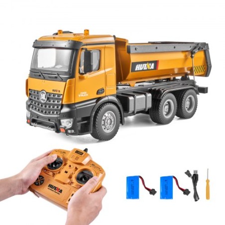 RC Remote Control Dump Truck Toy Construction Vehicle Toy 10CH 1:14 Scale