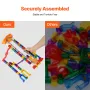 Marble Run Set, 153 PCS with Motorized Elevator, with 30 Plastic Marbles, Marble Maze Building Block Brain Game, Educational Lea
