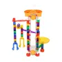 Marble Run Set, 153 PCS with Motorized Elevator, with 30 Plastic Marbles, Marble Maze Building Block Brain Game, Educational Lea