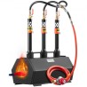 Portable Propane Forge 3 Burner Farrier Forge 2600â „‰ Værktøjskniv Metal Forge