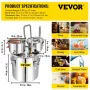 Alcohol Still, 50L SUS Water Alcohol Distiller with Condenser & Thumper Keg, 13.2Gal Wine Making Boiler with Copper Tube, Home B