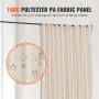 Room Divider, Portable Panel Room Divider with Wheels Curtain Divider Stand, Freestanding Room Divider Privacy Screen for Office