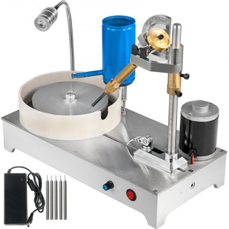 Gem Faceting Machine 1800RPM Rock Polisher Lapidary Equipment Jewelry Polisher Gem Cutting Machine Lapidary Grinder Polisher