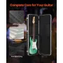 Elektrisk guitar hårdt etui 41,34 tommer med lås og nøgler til