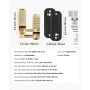 Mechanical Keyless Entry Door Lock, 14 Key Mechanical Door Lock, Mechanical Keypad Door Lock with Handle, Double-Sided Stainless